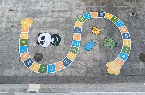 富县地面游戏彩绘