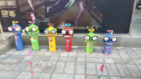 富县商业区彩绘