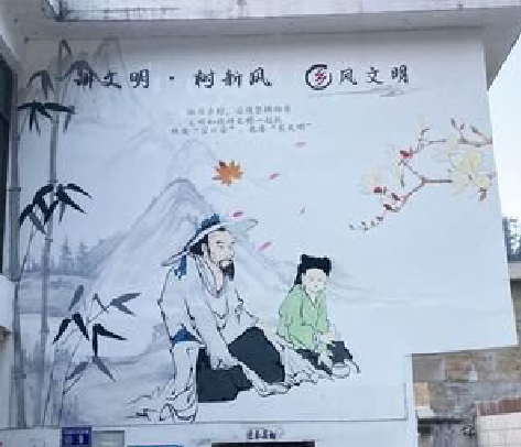 富县分享几个墙绘保养知识。