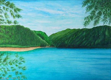 富县在墙绘中，如何绘画绿水青山？