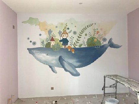 富县手绘墙的特点及优势。